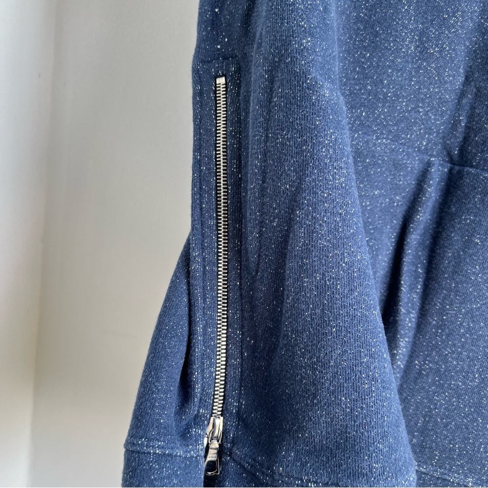 KITH x John Elliott + Co Villain Hoodie Speckled Navy Tokyo Sakura Project Med - Picture 3 of 9